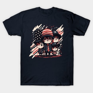 Patriotic American Family T-Shirt